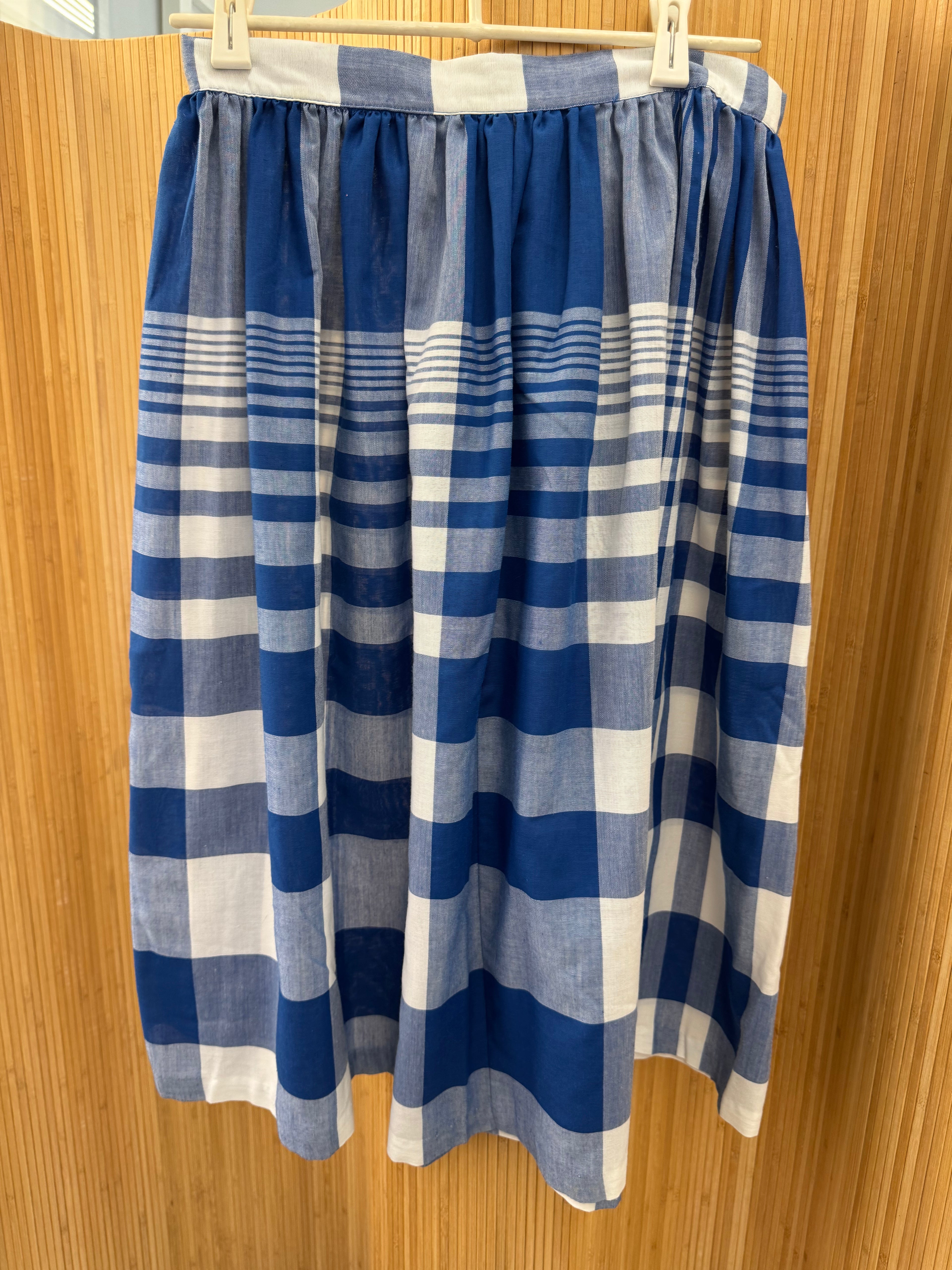 Vintage Midi Skirt with Back Button Detail