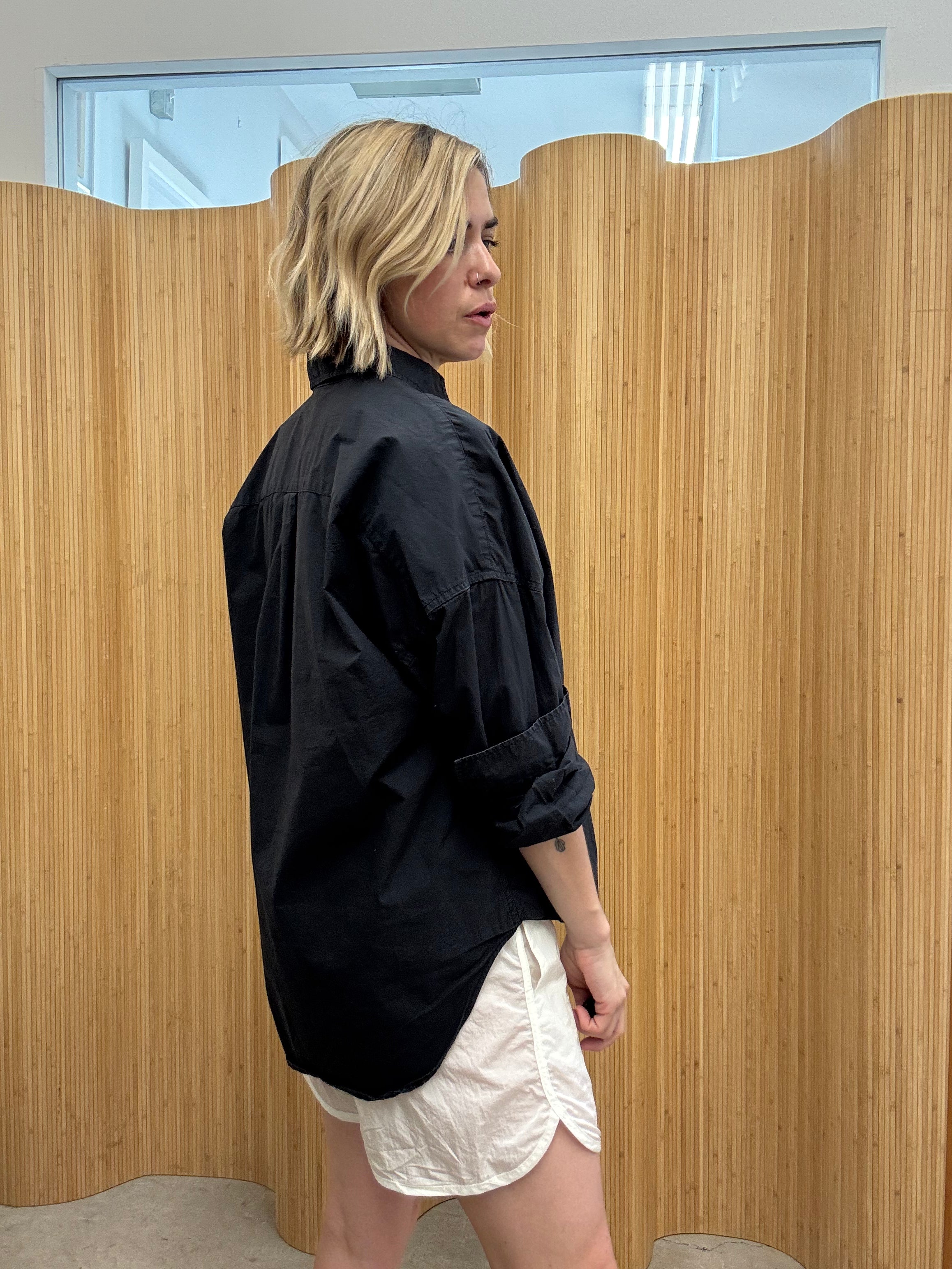 LMND Relaxed Fit Cotton Button Down