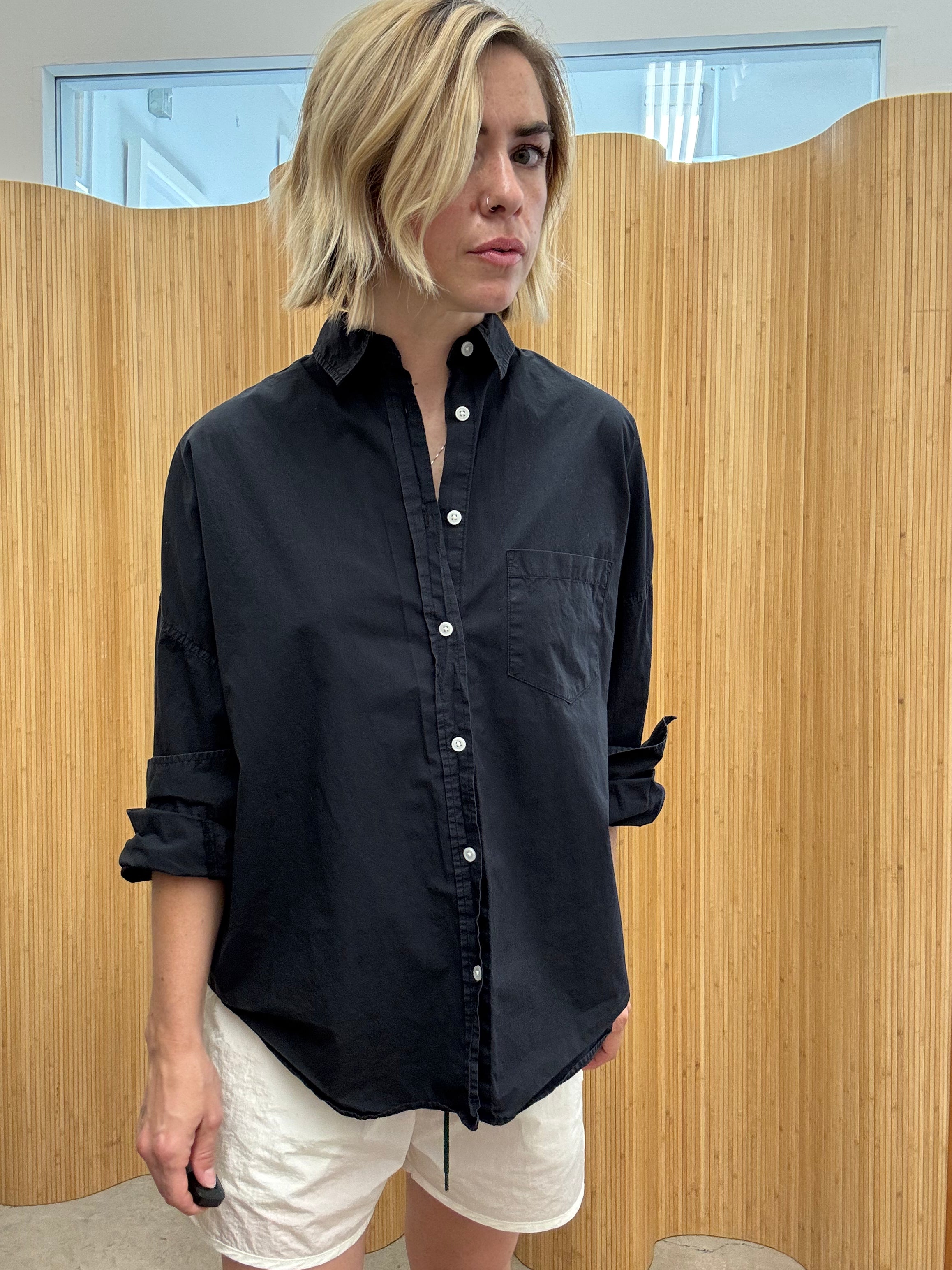 LMND Relaxed Fit Cotton Button Down