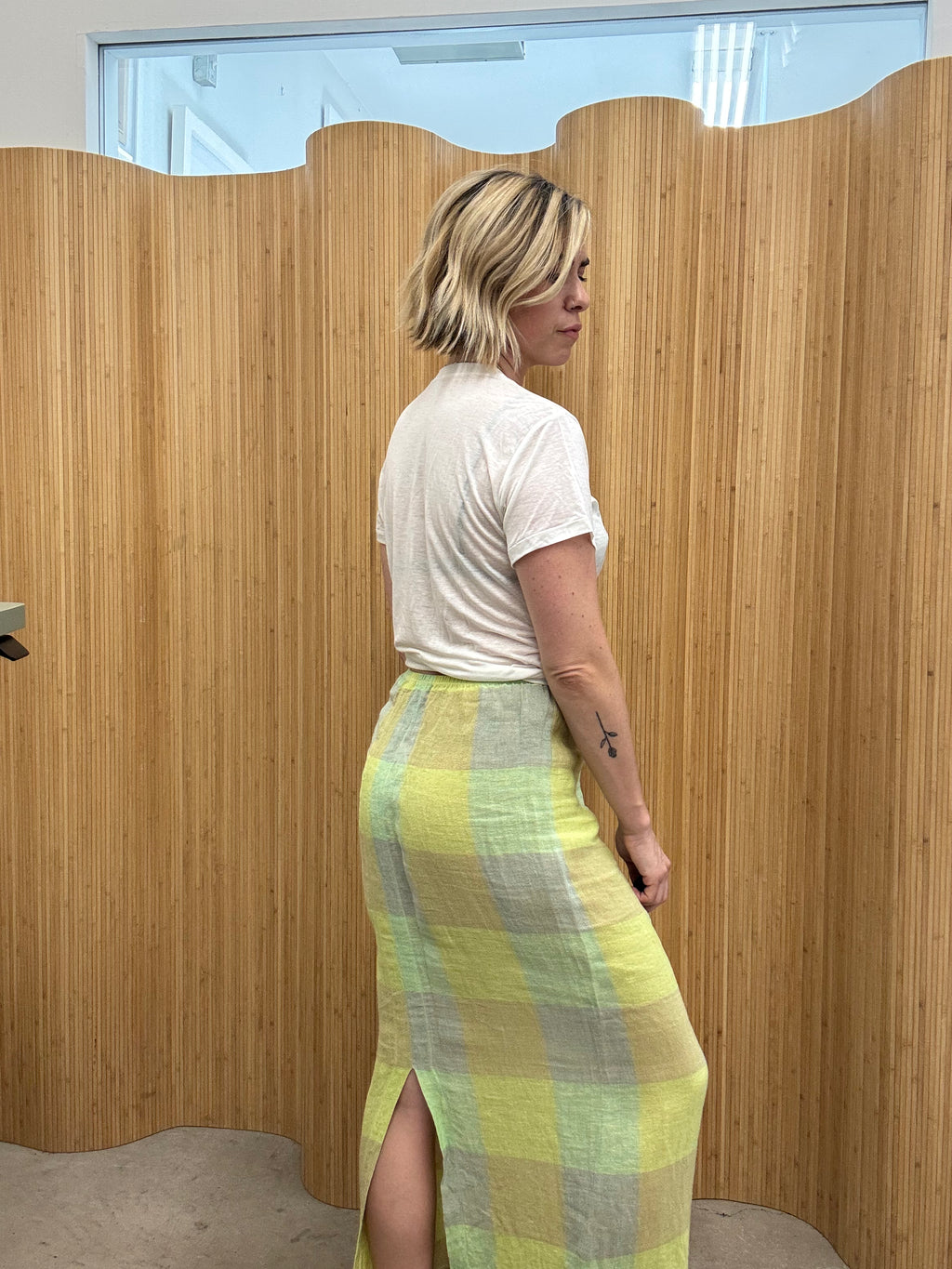 Leset Linen Maxi Skirt
