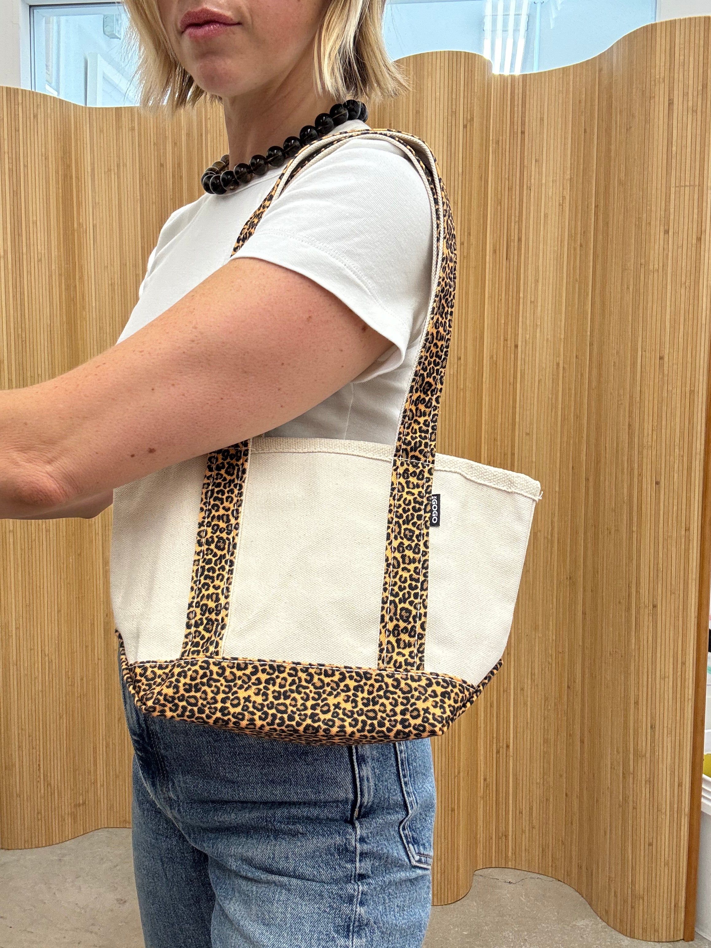 XO GOGO Canvas Mini Tote - Leopard (NEW)